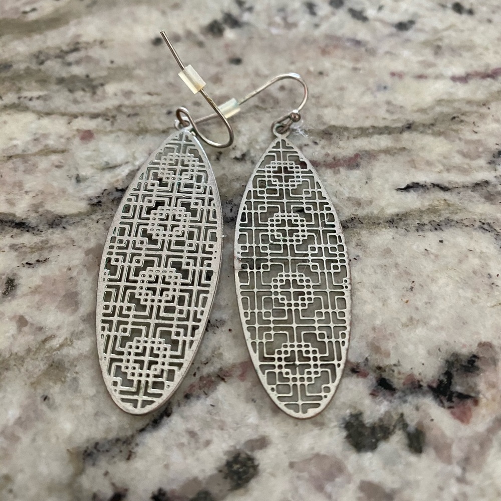 Silver earrings